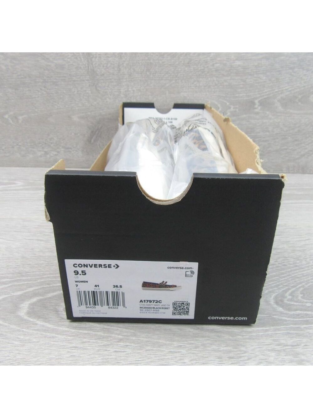 Converse CTAS OX Dainty Jane Leopard Women's Size 9.5 Shoes NEW - Picture 12 of 13